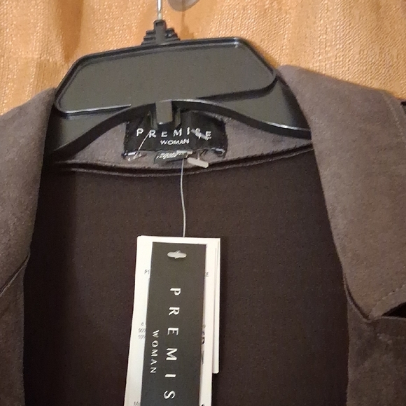 Premise Charcoal Gray Trench Coat - Picture 2 of 6